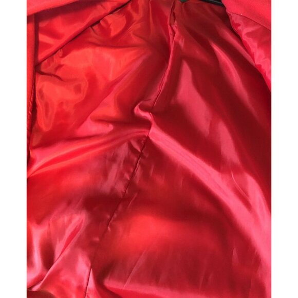 Vintage Harve Benard Red Wool Blend Womens Blazer Coat With Button Details - Picture 8 of 8